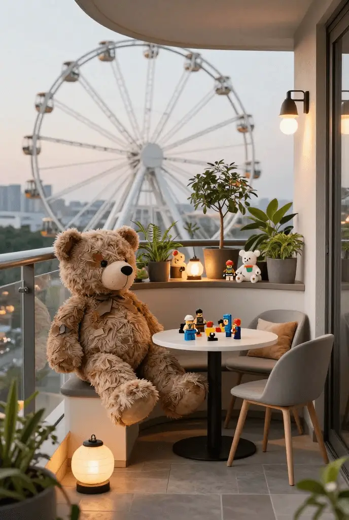 small outdoor decor ideas balcony setup