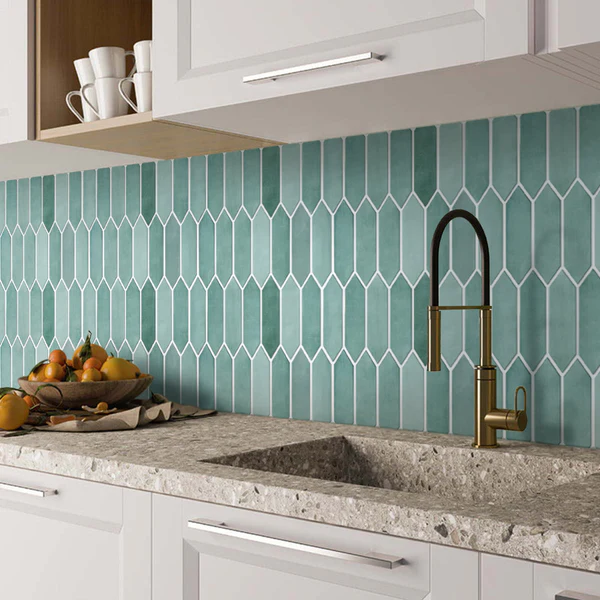 peel and stick backsplash budget kitchen idea